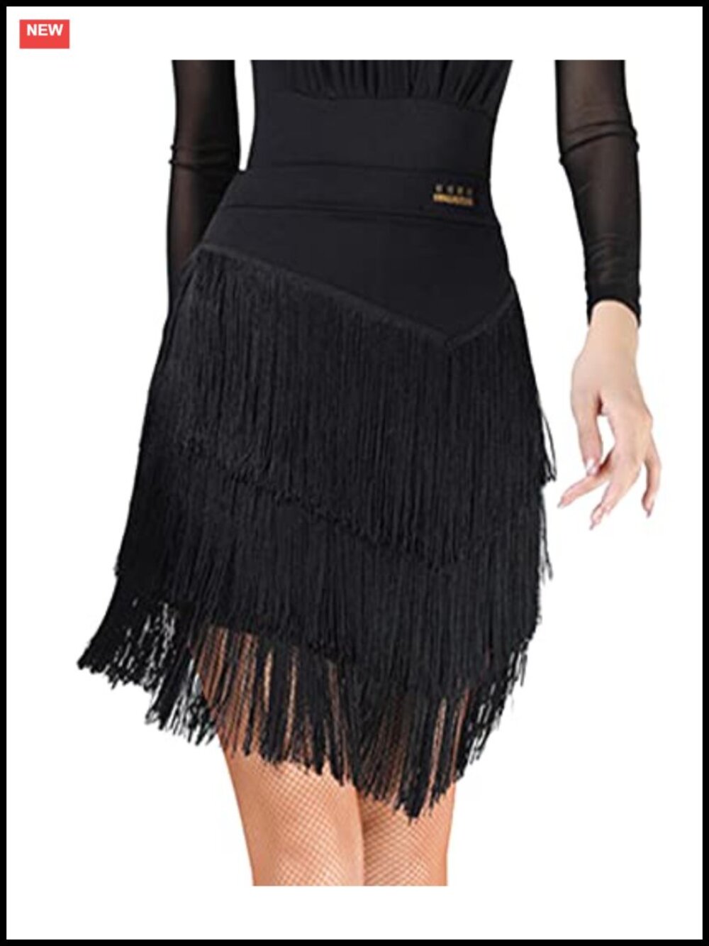 Women's Fringe Mini Skirt High Waisted Tassel Bodycon Party Dance Skirt
